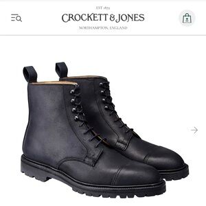 CONISTON Black Rough-Out Suede